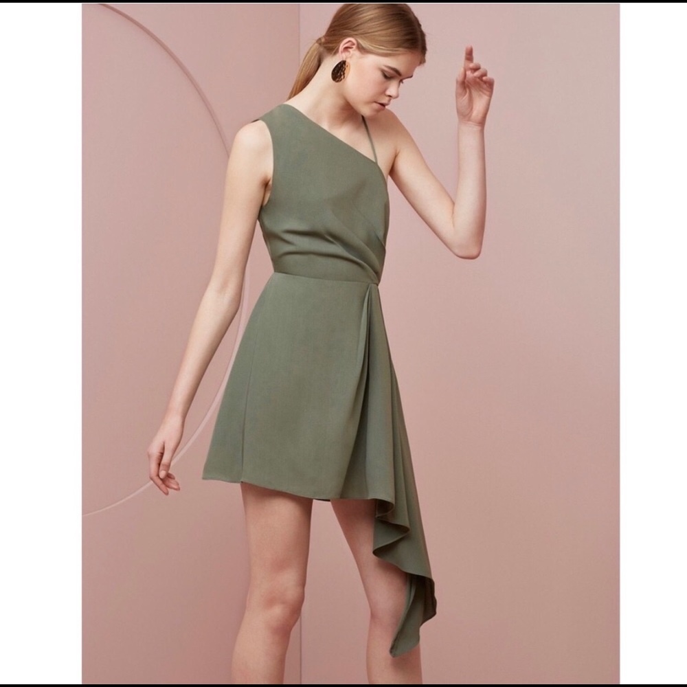 KEEPSAKE THE LABEL Without You Mini Dress Olive